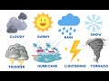 Weather Vocabulary for Kids - Learn About Weather Conditions | Educational Video