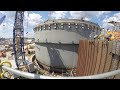 time lapse of placement of shield building panel at plant vogtle 3 and 4