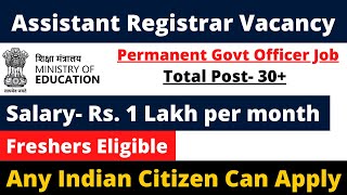 GROUP-A PERMANENT GOVT JOB 2025 | FRESHERS ELIGIBLE | SALARY- 1 LAKH | APPLY ALL INDIA