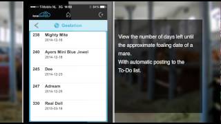 Horsecount App - Gestation mobile
