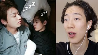 BTS Sleeping and Napping Together