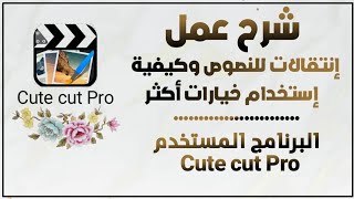 شرح كيفية إستخدام أدوات (خيارات أكثر) ببرنامجCute cut Pro