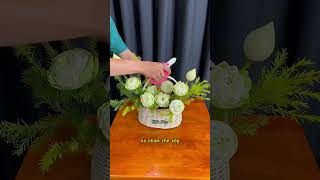 Cách cắm giỏ hoa Sen đơn giản tại nhà #hieudamflorist #daycamhoa