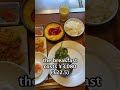 buffet breakfast at a japanese hotel in miyako island okinawa