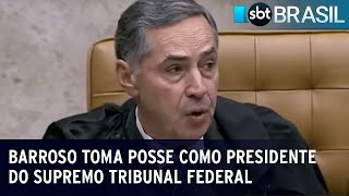 Barroso toma posse como presidente do Supremo Tribunal Federal | SBT Brasil (28/09/23)