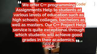 C++ Programming Homework Help