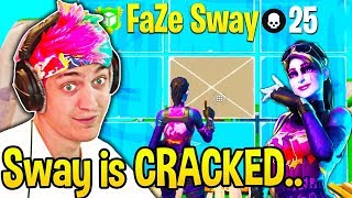 Ninja *SPECTATES* FaZe SWAY! Can't BELIEVE How FAST His 90s and EDITS are!