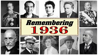 Obituary: 41 Famous Faces We Lost in 1936 | Legacy Echo