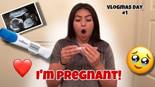 Finding out I'M PREGNANT!! | Vlogmas Day 1