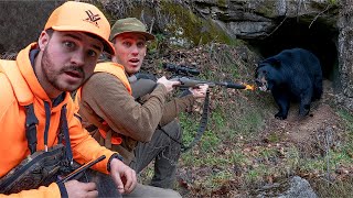 2 Days Hunting ANGRY Black Bears in CAVES!!