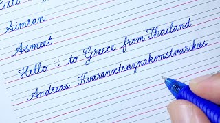 How to Write Your Name in Cursive Writing