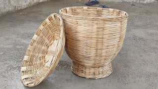 Amazing Bamboo Basket Making By Old Woman || DIY Bamboo Craft Idea || By Craft Master