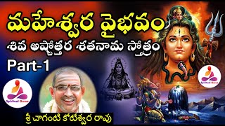 Maheswara Vaibhavam in telugu by chaganti part 1 #shiva ashtottara shatanama stotram