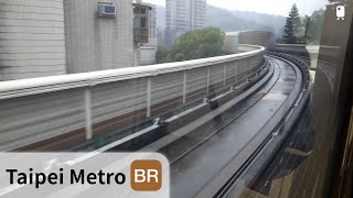 台北捷運︱文湖線︱萬芳醫院→辛亥 雨天 左側路程景