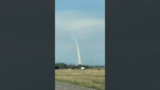 Imagini spectaculoase cu o tornadă la Brătășanca