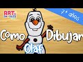 Como dibujar a OLAF de Frozen 2 -  paso a paso - fácil para niños