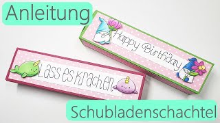 Schachtel basteln ✿ Schubladenschrank  ✿ Aufbewahrung basteln ✿ Wohin mit ungeliebten Papier ?