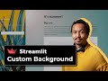 Custom Streamlit Background Image/Color Gradient through CSS