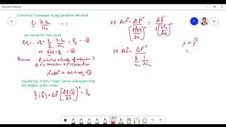 Iterative Technique Using Gradient Method