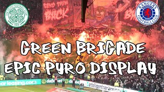 Celtic 3 - Rangers 0 - Green Brigade - Epic Pyro Display - 02 February 2022