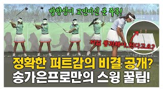 [맛.Zip] 정확한 퍼트감의 비결 공개?! KLPGA 송가은프로의 스윙 꿀팁💙 | 테일러메이드 미즈노 캘러웨이