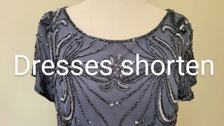 [옷수선 vlog] Beaded Dress Hemming/구슬 드레스 수선하는 방법