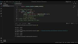 Create Simple OTP Generator Using Python | Python Project | Undeniable Hack