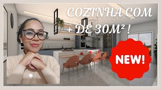 COZINHA COM MAIS DE 30M² | Se inspire