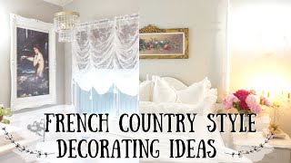 FRENCH COUNTRY DECORATING STYLE ~ DIY VINTAGE FRAME ~ DECORATE WITH ME ~ Monica Rose