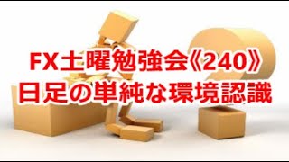 FX土曜勉強会《240》日足の単純な環境認識