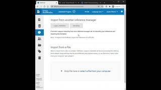 RefWorks Overview 1: Creating and Saving Citations