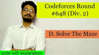 Solve The Maze || Codeforces Round #648 (Div. 2) || C++ SOLUTION