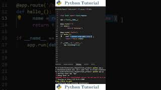Default Values For Flask Query Variables | Python Tutorial