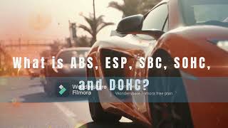 What is ABS, ESP, SBC, SOHC, and DOHC?