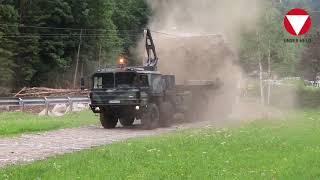 31.07.2019 Salzburger Bundesheer Pioniere errichten Faltstraße in Rußbach