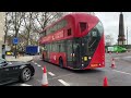 bus observations at millbank roundabout on new years eve 31.12.2024