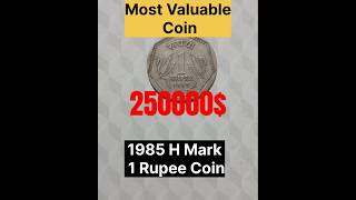 1985 H Mark 1 Rupee Coin Value #coin #shorts