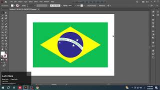 Brazil Flag Design in Adobe Illustrator #brazil #flag #graphicdesign #tutorial #adobeillustrator