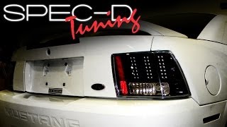 SPECDTUNING INSTALLATION VIDEO: 1999-2004 FORD MUSTANG LED TAIL LIGHTS