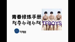 [중국노래] 한글가사/ 해석 /자막/병음 TFBOYS의 청춘수련 메뉴얼(青春修炼手册 청춘수련수책)