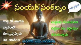 @rajababupullur /ఆధ్యాత్మికత /telugu wonderfulmotivational /spiritual / సంయక్ సంకల్పము /బుద్ధుడు