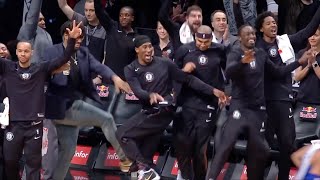 Bench reactions but they get increasingly more HYPE