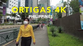 4K 60FPS | Ortigas Center Philippines Walking Tour | Walk Under The Skyscrapers of Ortigas