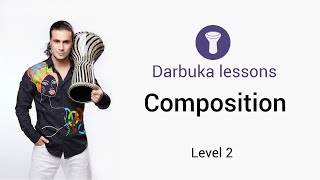 Darbuka lesson Composition | Artem Uzunov | How to play Darbuka. Level 2 | tutorial derbake doumbek