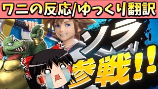 ソラ参戦で死ぬほど泣くワニの反応と理由【スマブラSP/ゆっくり実況】