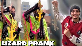 LIZARD PRANK ON SISTER GONE FUNNY 🤣 || BHOT MAZA AYA 🦎😂 #prank #funnyvideo #viralvideo #vlogging