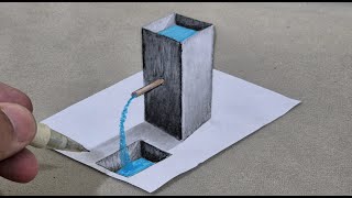 easy amazing 3d drawing on paper step by step - how to draw 3d