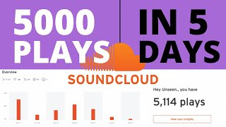5000 SoundCloud Plays In 5 Days - How To Promote Your Music On SoundCloud In 202