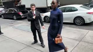 Lupita N’yongo is a fashion force in NYC! #lupitanyongo #wakandaforever