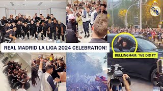 ⚪🏆Real Madrid Players Crazy 36th La Liga Title Celebrations 2024!